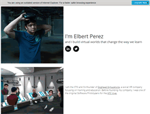 Tablet Screenshot of elbertperez.com